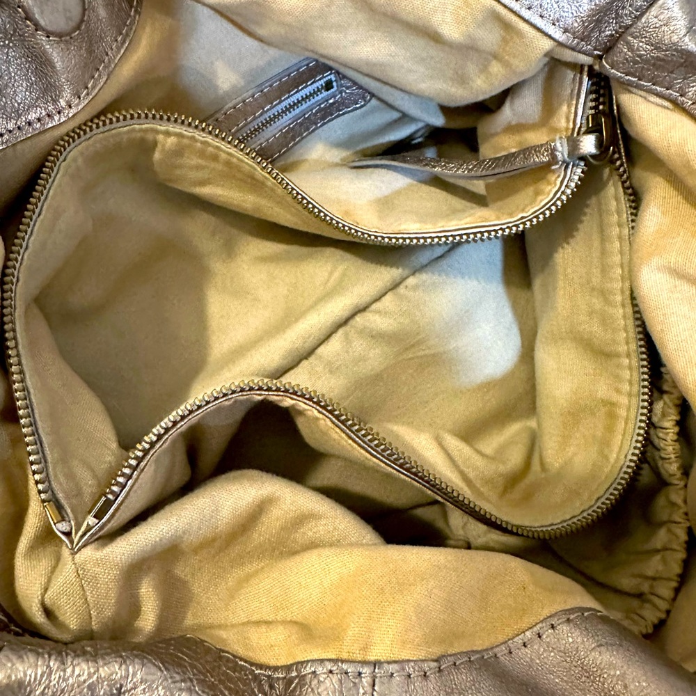 Elliott Lucca XL Metallic Leather Hobo Bag/Shoulder Bag - Picture 14 of 14